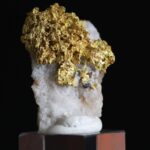 Rare Italian Crystalline Gold Quartz Nugget Specimen 10.29 Grams - Brussons Gold Mine