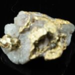 QN-31 "Alaskan BC Gold Nuggets with Quartz" Genuine 1.96 Grams