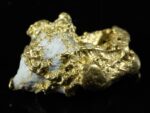 QN-53 "Alaskan BC Gold Nuggets with Quartz" Genuine 3.14 Grams