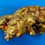 Large Natural Gold Nugget Australian 677.46 Grams 21.78 Troy Ounces "The Bear"