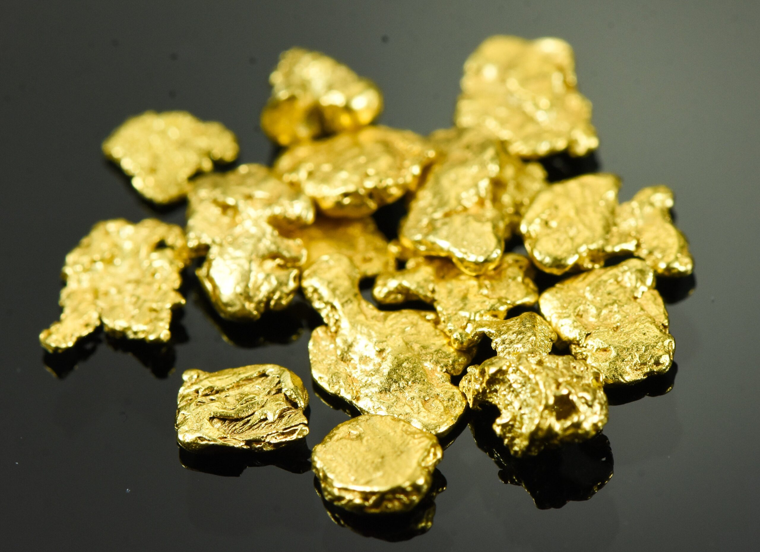 NBG_0446.jpg Alaskan Yukon BC Gold Rush Nuggets #6 Mesh .15 Troy Oz 4.65 Grams or 3 DWT - Image 1