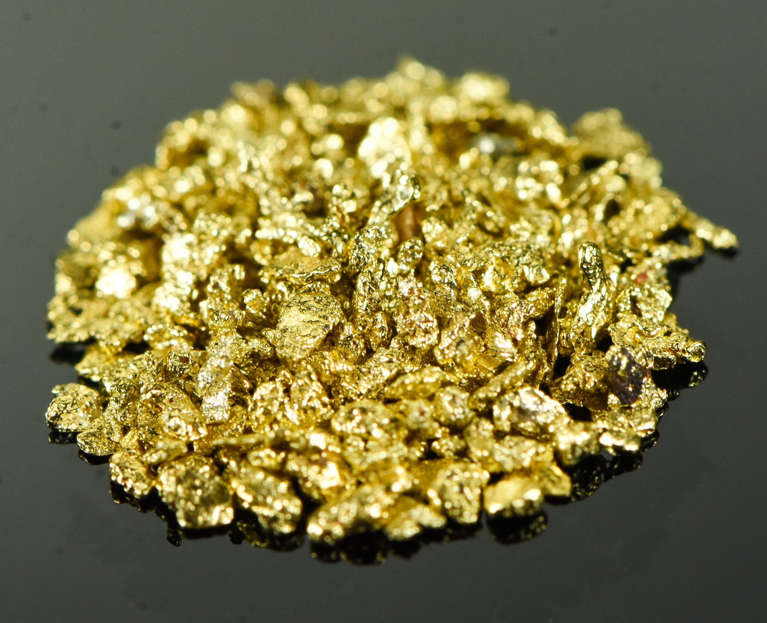 NBG_0913_184a95d1-7d68-466a-a7ef-af136bc04242.jpg Alaskan Yukon Gold Rush Nuggets 18 Mesh .05 Troy Oz.1.55 Grams or 1 DWT - Image 1