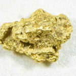 #15 Australian Natural Gold Nugget With Quartz Weighs .67 Grams