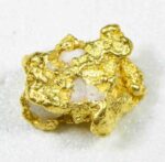 #4 Australian Natural Gold Nugget With Quartz Weighs 1.90 Grams