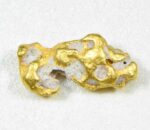#10 Australian Natural Gold Nugget With Quartz Weighs .88 Grams