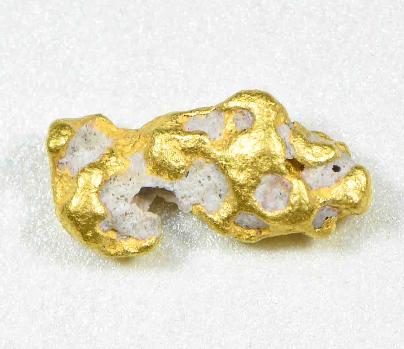 NBG_2702.jpg #10 Australian Natural Gold Nugget With Quartz Weighs .88 Grams - Image 1