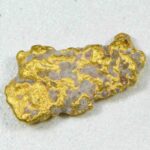 #19 Australian Natural Gold Nugget With Quartz Weighs 2.19 Grams