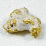 #23 Australian Natural Gold Nugget With Quartz Weighs .66 Grams