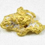 #24 Australian Natural Gold Nugget With Quartz Weighs .75 Grams