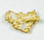 #26 Australian Natural Gold Nugget With Quartz Weighs .88 Grams