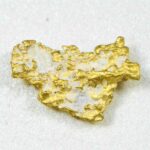 #26 Australian Natural Gold Nugget With Quartz Weighs .88 Grams