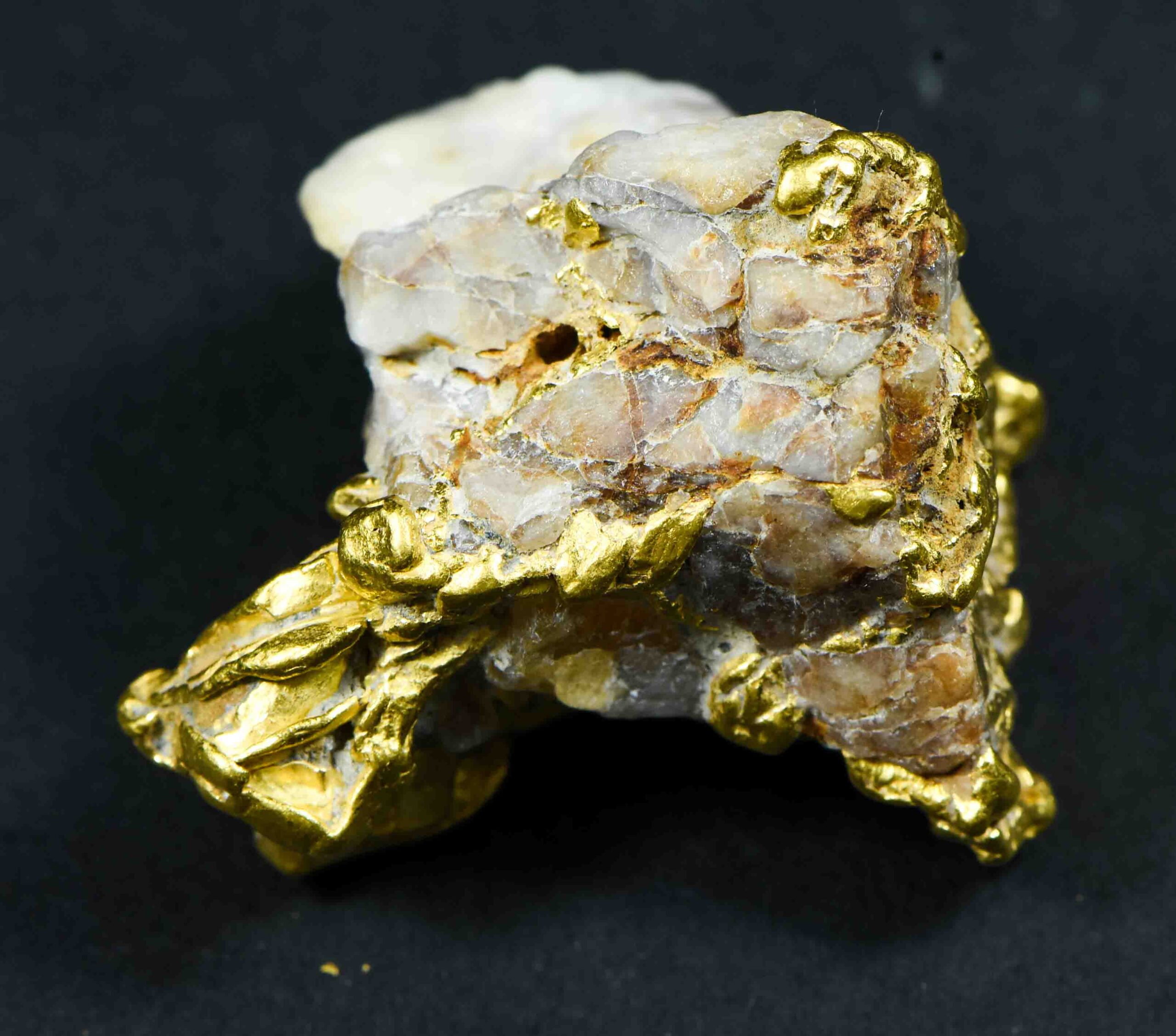NBG_5622.jpg QN-3 "Alaskan BC Gold Nuggets with Quartz" Genuine 28.39 Grams - Image 1