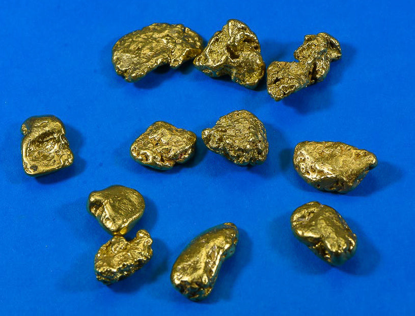 NBG_8285.jpg Alaskan BC Natural Gold Nugget 2 Troy Oz. Lot of 5-10 gram Nuggets Genuine B& C GRADE - Image 1