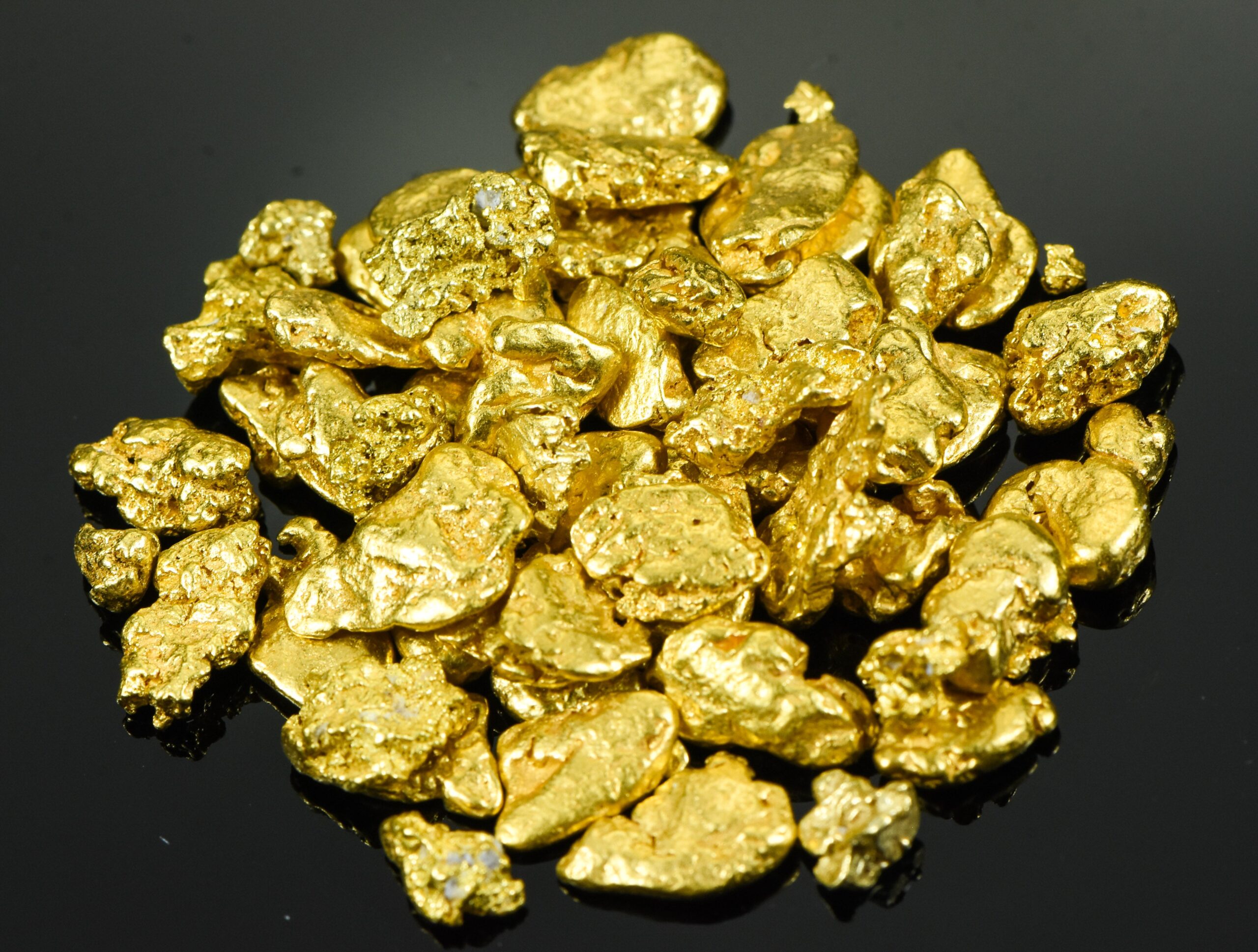NBG_9293.jpg Alaskan-Yukon BC Natural Gold Nugget #4 Mesh 2 Troy Ounce 62.2 Gram - Image 1