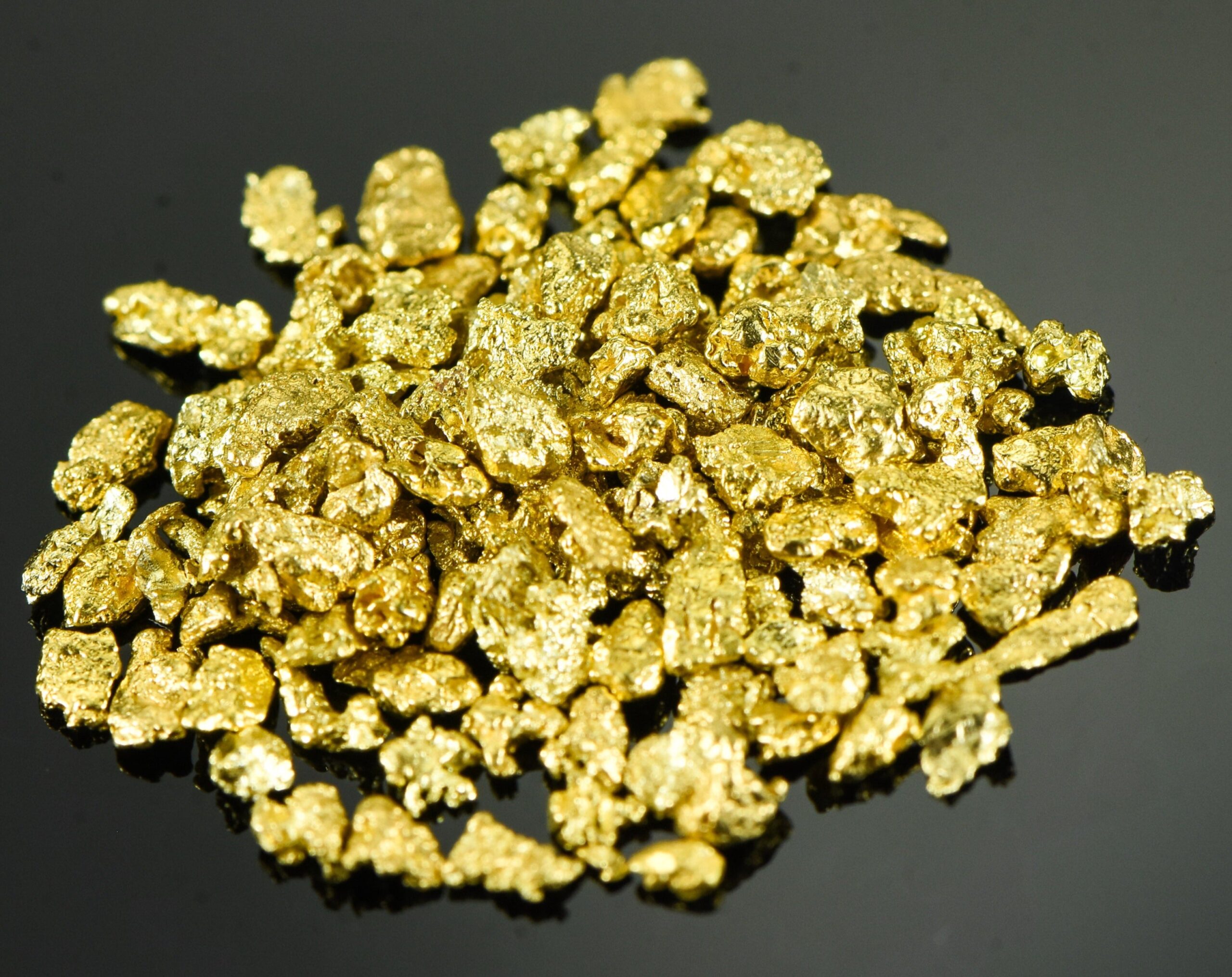 NBG_9356.jpg Alaskan Yukon Gold Rush Nuggets 12 Mesh 5 Grams - Image 1